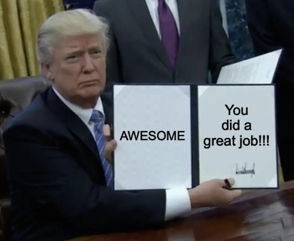 You Did a Great Job
