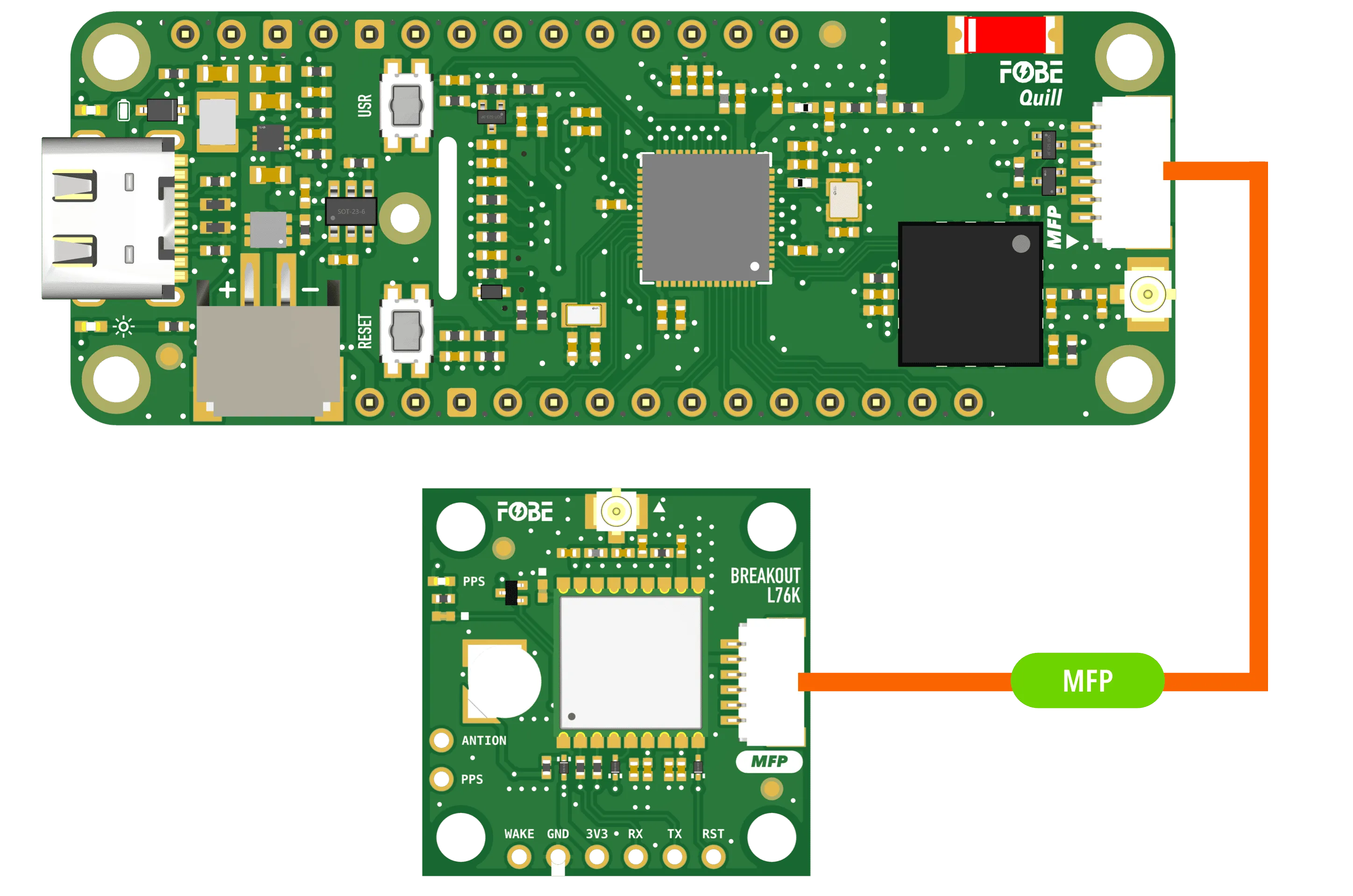 FoBE Breakout L76K Connection